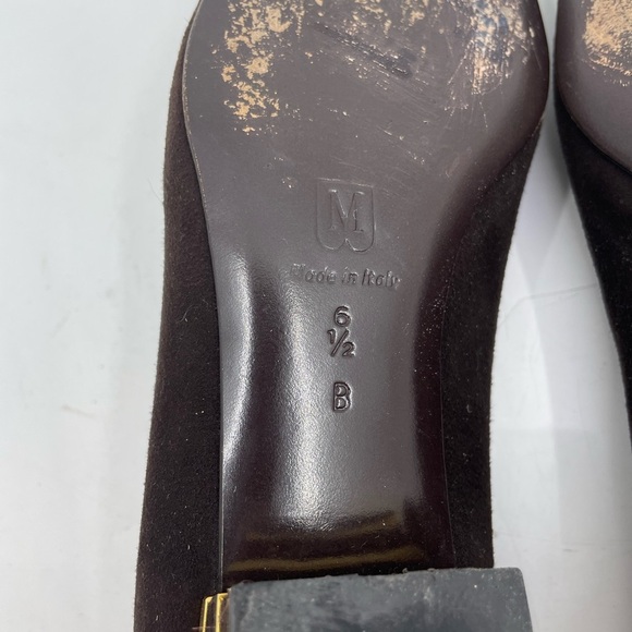 Bruno Magli Brown Suede Pumps size 6.5 - Picture 7 of 11